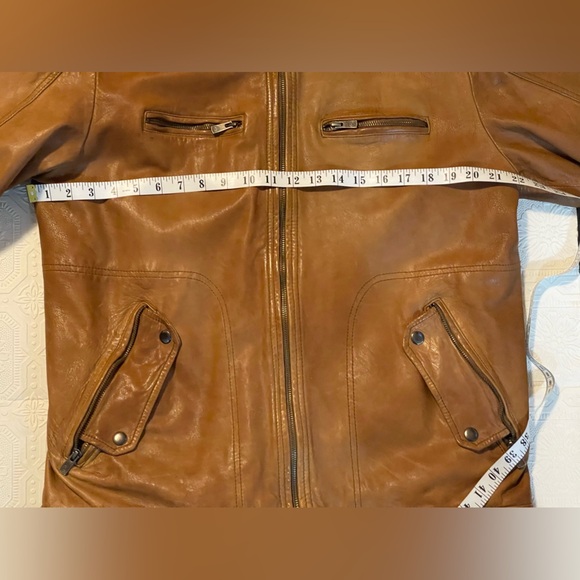 Brown DANIER Leather Men Size XL Jacket - Picture 15 of 16